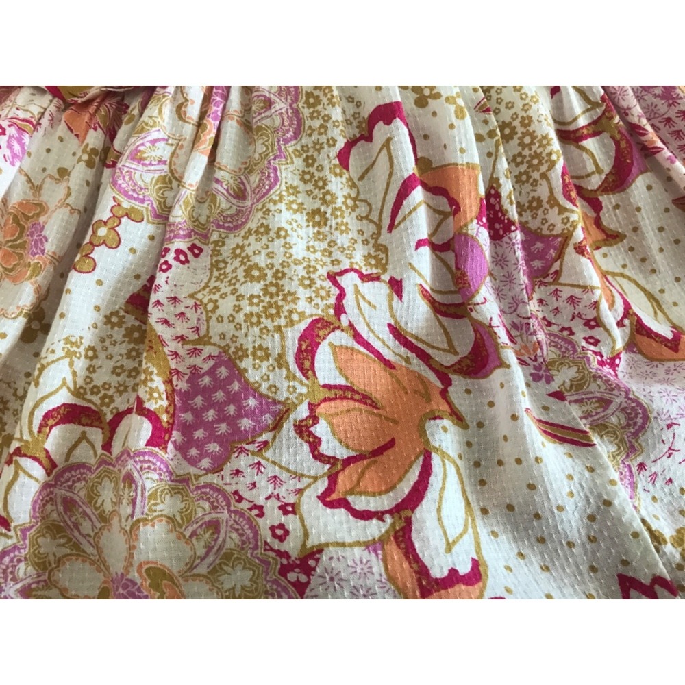 Intimately Free People Get A Clue Mini Dress Size M Strappy Floral Flounced - Picture 12 of 16